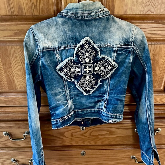 Miss Me Denim Jean Jacket Size S - Picture 2 of 6